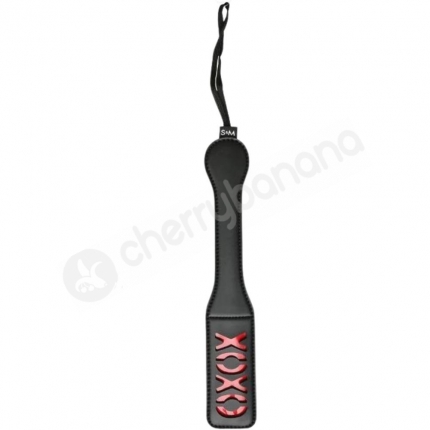 Sex & Mischief XOXO Black Spanking 12" Paddle