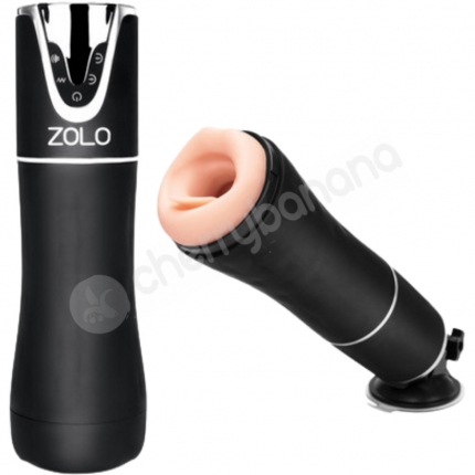 Zolo Black Automatic Blowjob Sucking & Vibrating Masturbator
