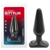 Classic Black Smooth Butt Plug Medium