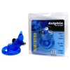 Dolphin Blue Vibrating Cock & Ball Harness