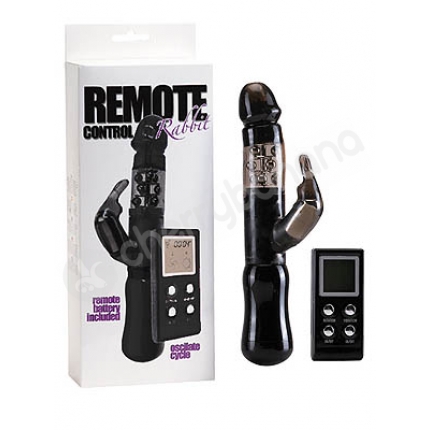 Black Remote Control Rabbit Vibrator