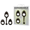 Smoke Expandable Cock Rings 3 Pack