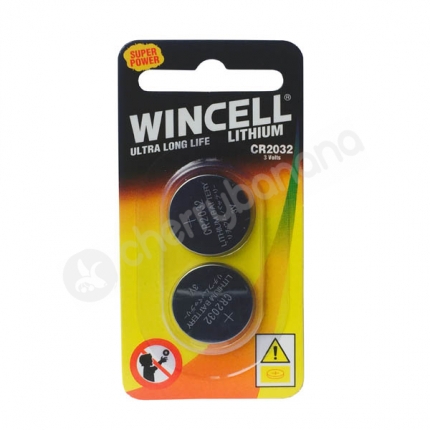 Wincell CR2032 Lithium Batteries 2 Pack