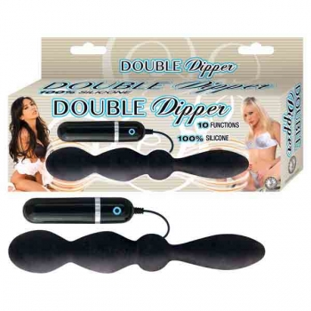 Black Double Dipper Vibrator