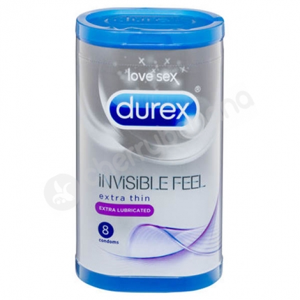 Durex Invisible Feel Condoms 8 Pack