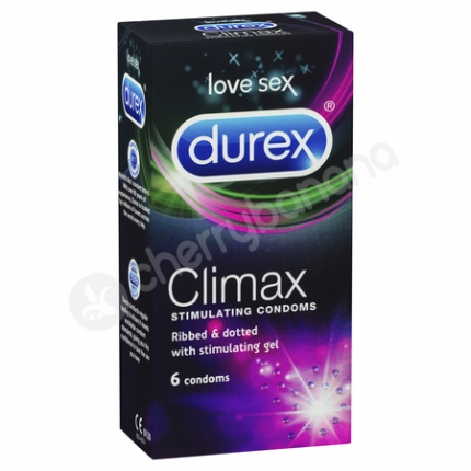 Durex Climax Stimulating Regular Condoms 6 Pack