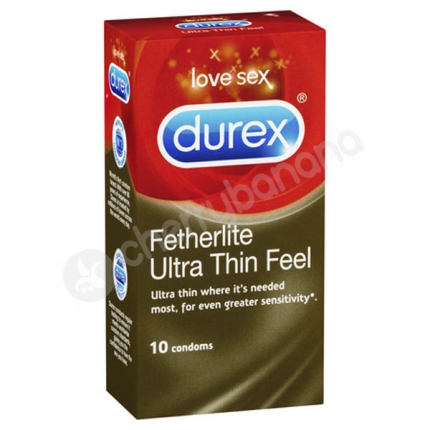 Durex Fetherlite Ultra Thin Feel Regular Condoms 10 Pack