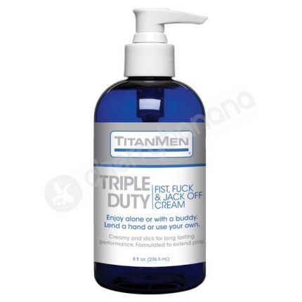 Titanmen Triple Duty Fist, Fuck & Jack-off Cream 237ml Titanmen Triple Duty Fist, Fuck & Jack-off Cream 237ml