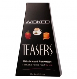 Wicked Teasers Flavoured Lubricant 10 Pack