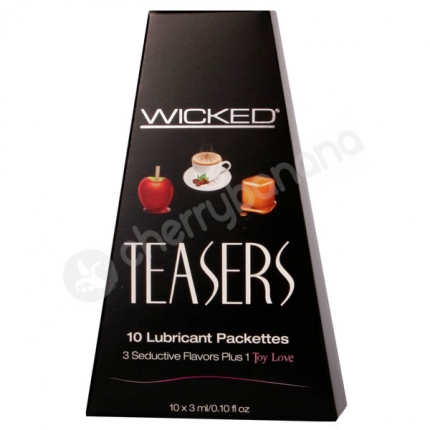 Wicked Teasers Flavoured Lubricant 10 Pack