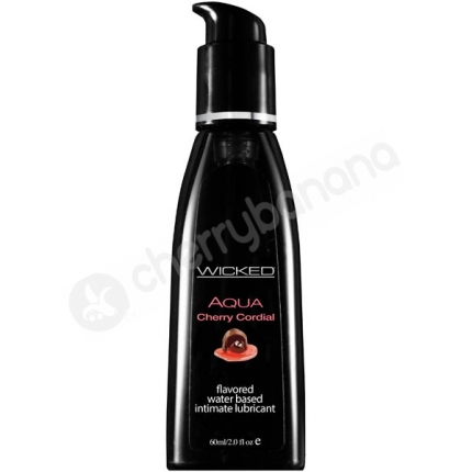 Wicked Aqua Cherry Cordial Lubricant 60ml Wicked Aqua Cherry Cordial Lubricant 60ml