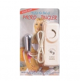 Micro Tingler Silver Tear Drop Vibrating Bullet