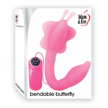 Adam & Eve Bendable Butterfly Pink Vibrator