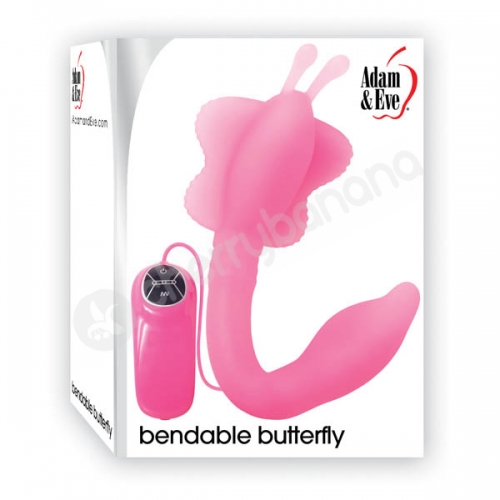 Adam & Eve Bendable Butterfly Pink Vibrator