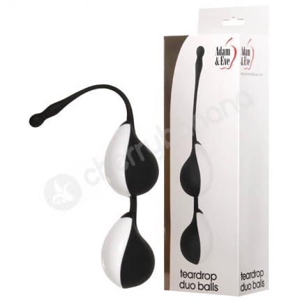 Adam & Eve Black Teardrop Duo Balls