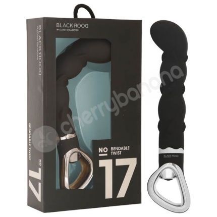 Black Door No. 17 Black Bendable Twist Vibrator