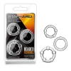 Stay Hard Clear Beaded Cockrings 3 Pack