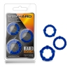 Stay Hard Blue Beaded Cockrings 3 Pack