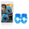 Stay Hard Blue Vibrating Cockrings 2 Pack