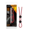 Stay Hard Red Silicone Double Loop Cock Ring