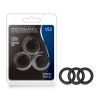 Performance VS2 Pure Premium Silicone Black Cock Rings Small 3 Pack