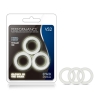 Performance VS2 Pure Premium Silicone White Cock Rings Small 3 Pack