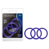Performance VS3 Pure Premium Silicone Blue Cock Rings Large 3 Pack