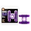 Play With Me Purple Double Play Cock Ring