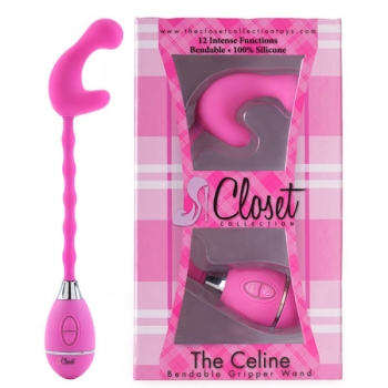 The Celine Pink Gripper Wand Vibrator