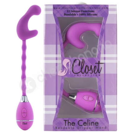 The Celine Purple Gripper Wand Vibrator The Celine Purple Gripper Wand Vibrator