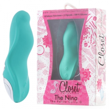 The Nina Petite Curvy G Turquoise Vibrator