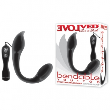 Bendable You Too Black Prostate Massager