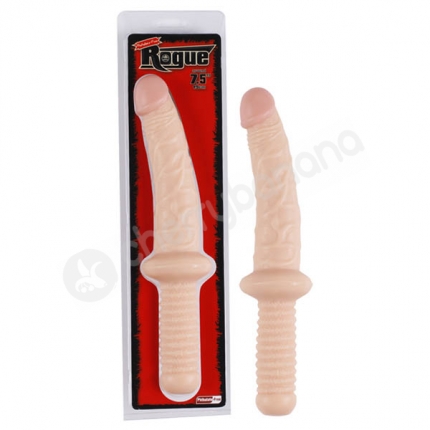 Rogue Flesh 7.5" Curved Dildo with Handle