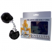 Black Fluffy Love Cuffs