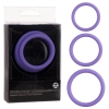 Erection Commander Purple Cock Rings 3 Pack