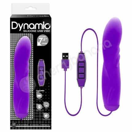 Purple Dynamic Silicone USB Vibe