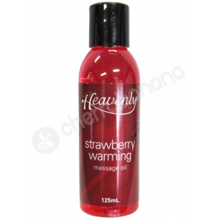Heavenly Nights Strawberry Warming Massage Oil 125ml