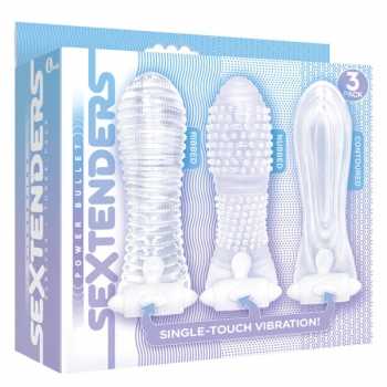 Sextenders Vibrating Penis Sleeves 3 Pack
