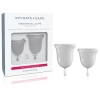 Jimmyjane Intimate Care Clear Menstrual Cups 2 Pack