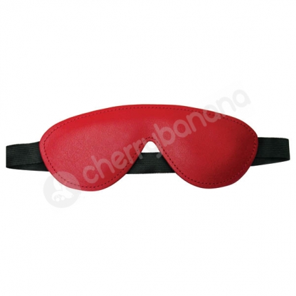 Kinklab Bondage Basics Red Padded Leather Blindfold