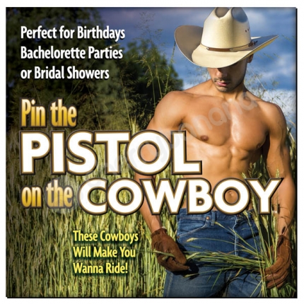 Pin The Pistol On The Cowboy Game Pin The Pistol On The Cowboy Game