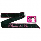 Bride To Be Black Sash