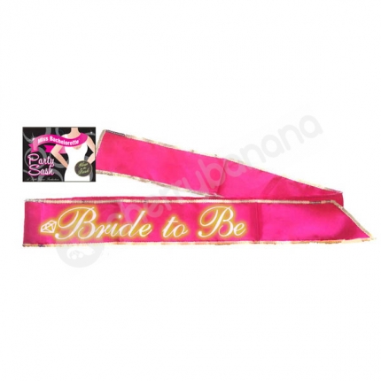 Bride-to-be Pink Sash