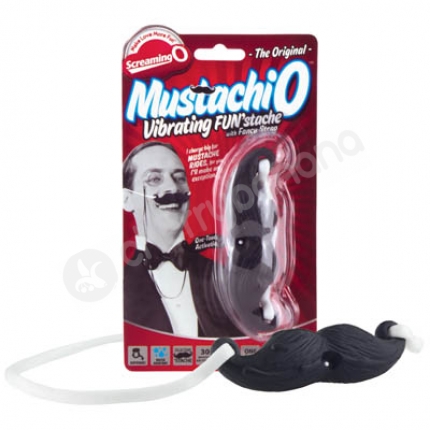 Mustachio Black Vibrating Fun'stache