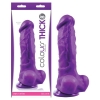 Colours Pleasures Purple 8" Thick Dildo