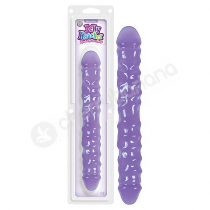 Jelly Rancher Purple Rippled Double Dong