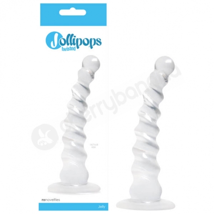 Jollipops Twisted Clear Butt Plug