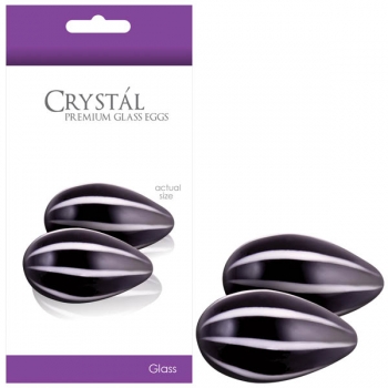Crystal Black Premium Glass Eggs