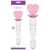 Crystal Heart Of Glass Pink/Clear Glass Dildo