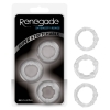 Renegade Intensity Clear Cock Rings 3 Pack